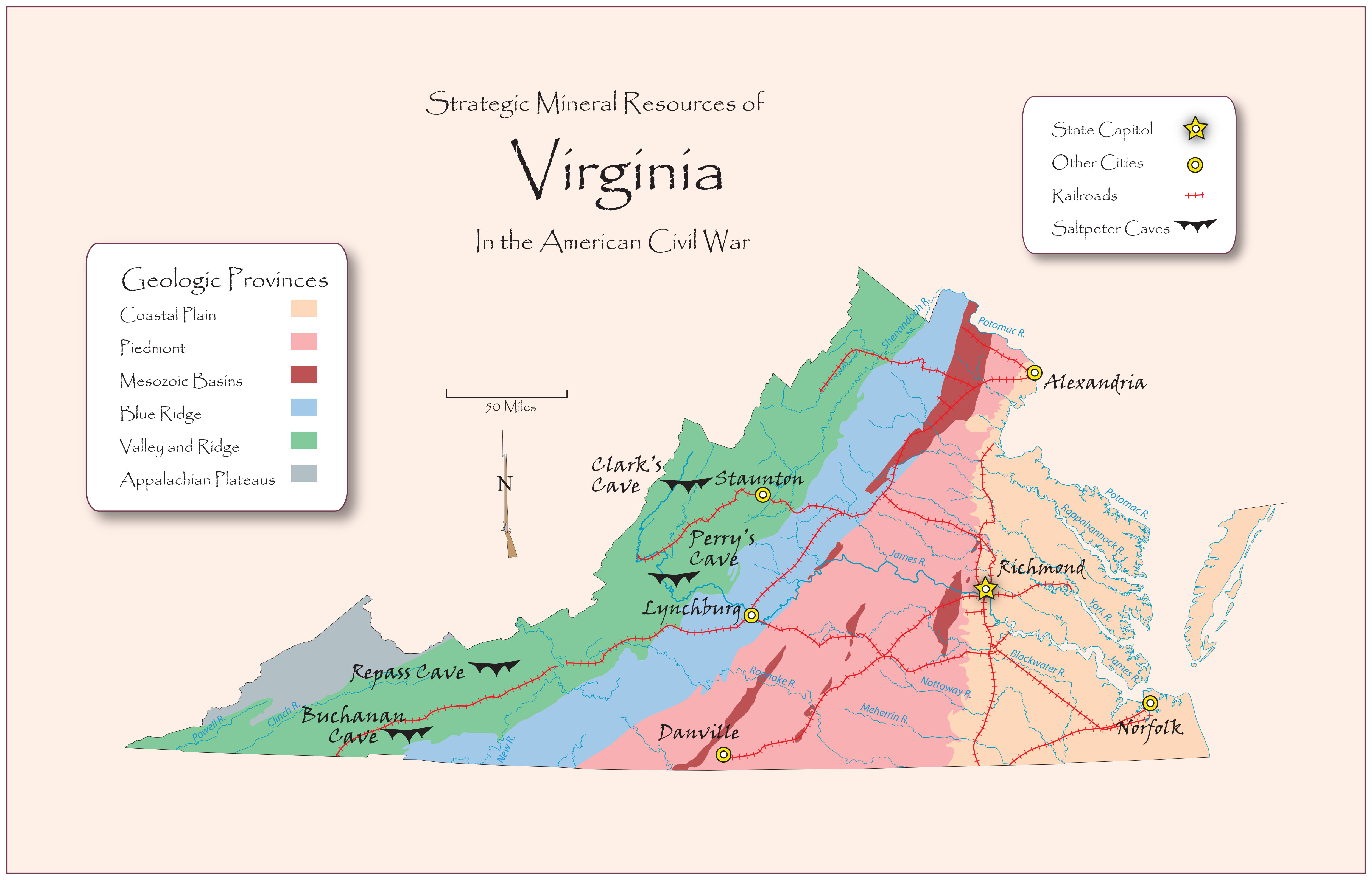 Strategic Mineral Resources of Virginia in the American Civil War - Niter (SaltPeter)