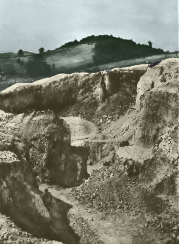 The Allen Mine pit, north of Spottswood, opened in 1941