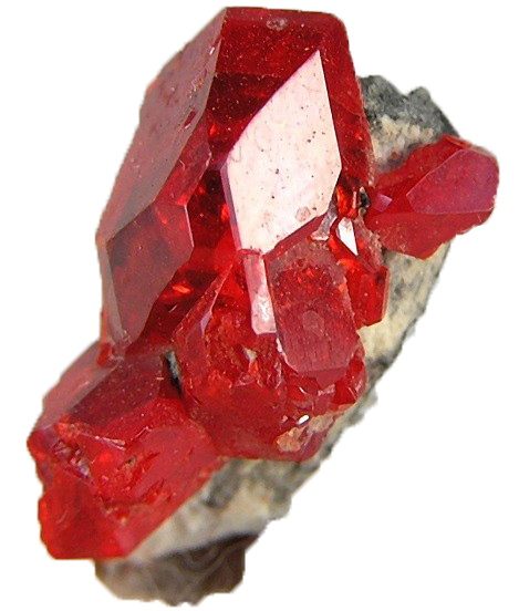 A realgar crystal
