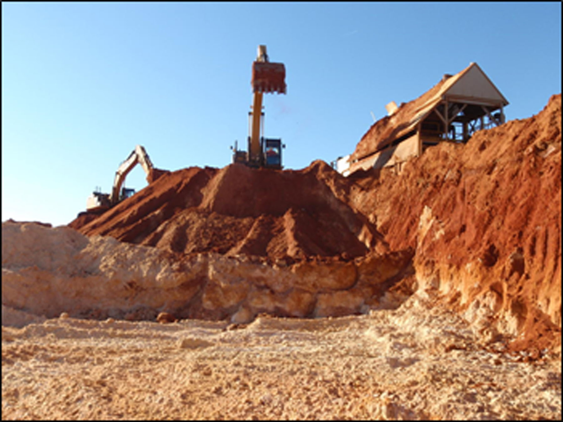 The Concord heavy mineral sands mine.