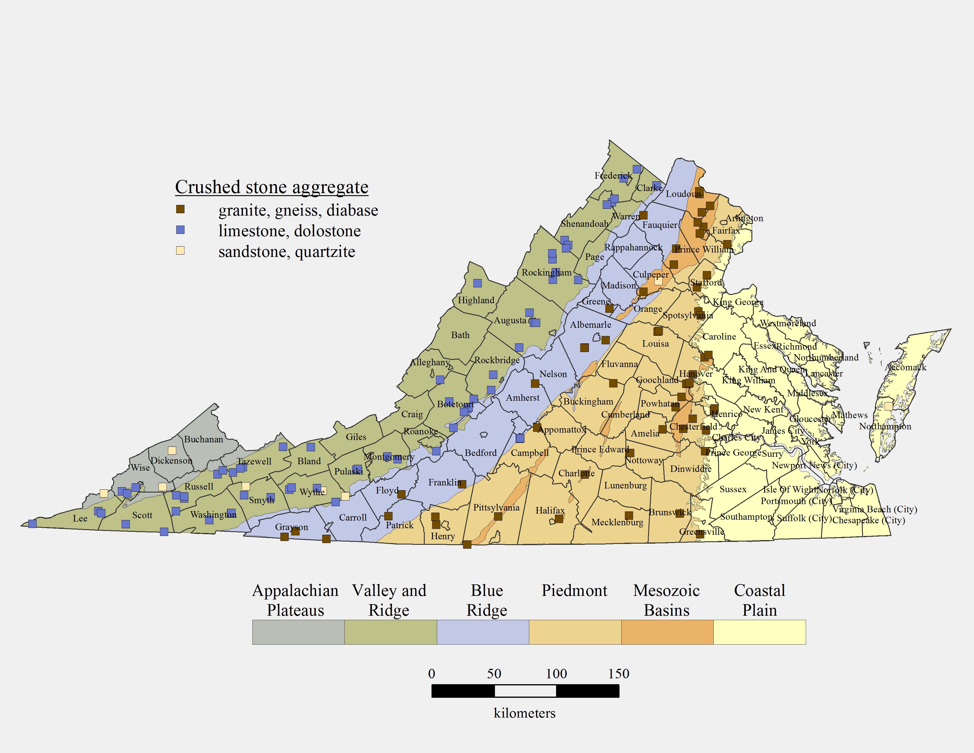 Crushed Stone in Virginia