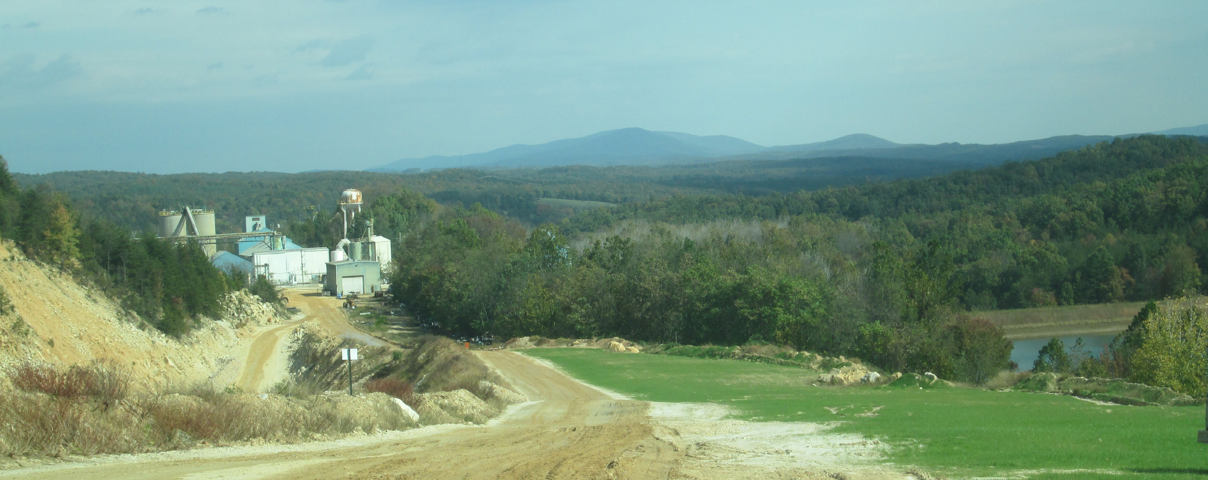 COVIA processing plant and fresh water impoundment