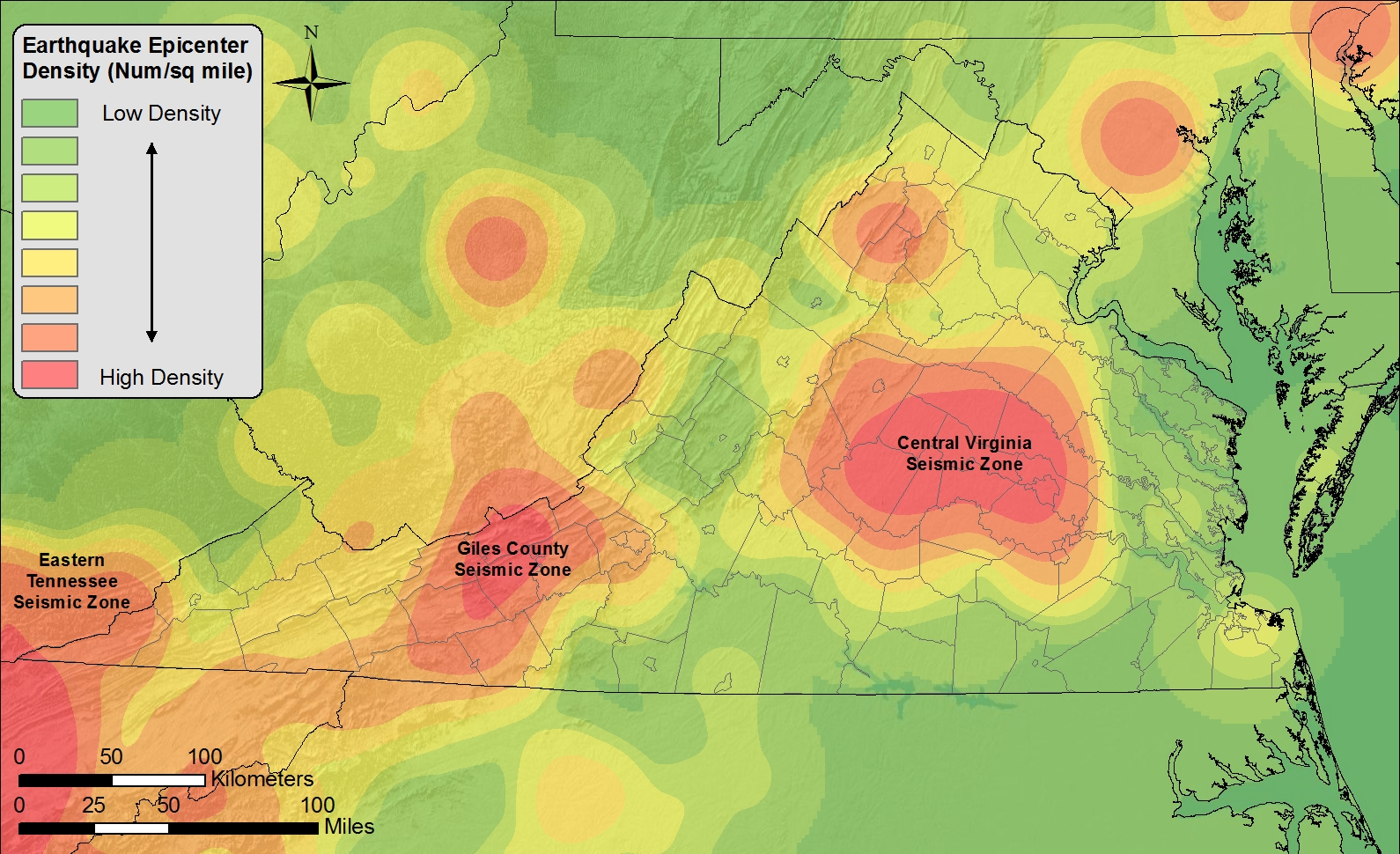 Epicenters Density