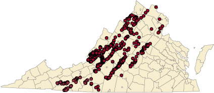 Iron mines and prospects in Virginia