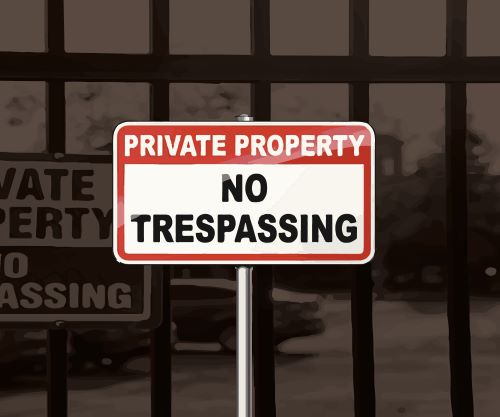 Trespassing safety alerts