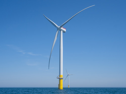 wind turbine in the ocean